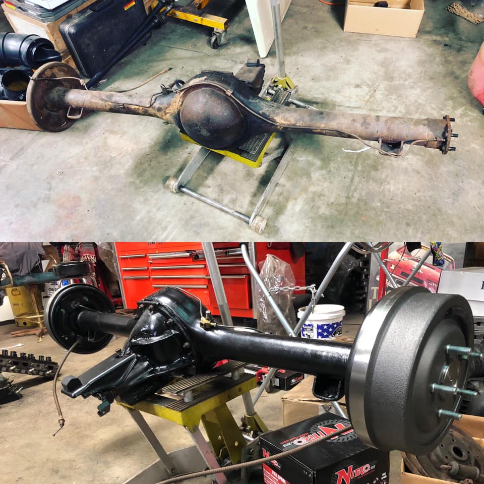 before and after 8 3/4 rear end rebuild